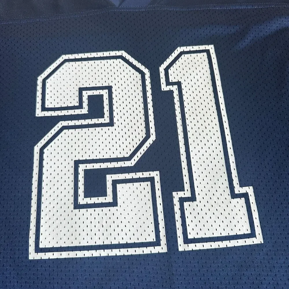 Dallas Cowboys Authentic Ezekiel Elliott #21‎ Size Youth Large Game Jersey Blue